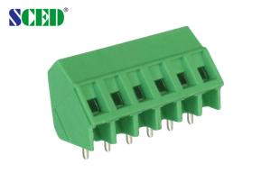 Quality Nickel plated Green Screw Terminal Blocks Brass UL94 V - 0 10A 300V wholesale