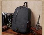 Outdoor canvas backpack unisex travel backpack bag with laptop compartment for