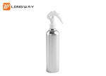 250ml Silver Aluminum Cosmetic Bottles With Trigger Spray Pump Medical