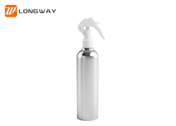 250ml Silver Aluminum Cosmetic Bottles With Trigger Spray Pump Medical
