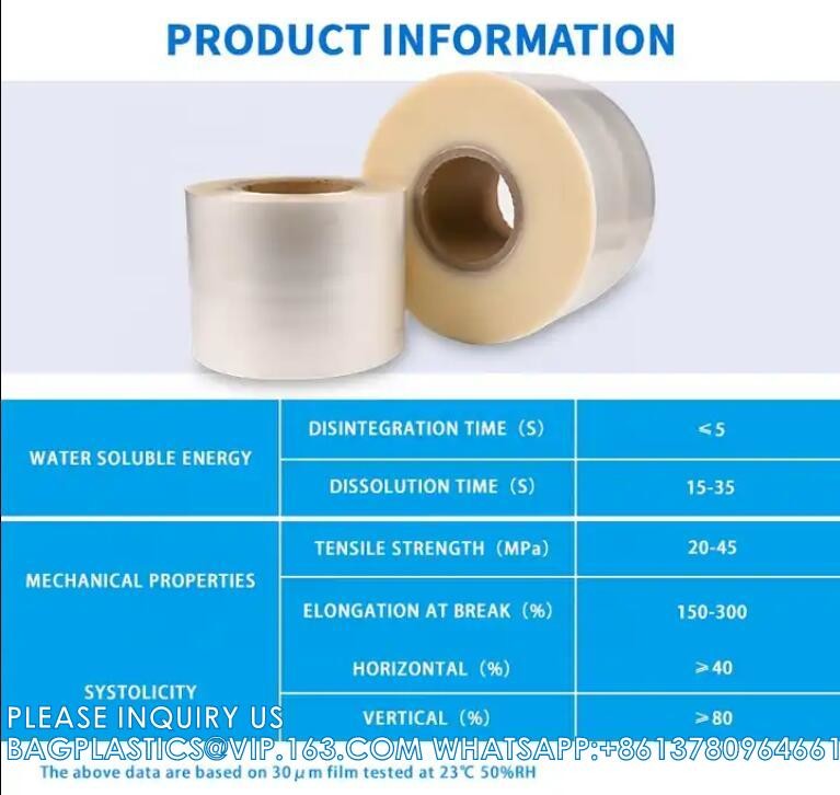 Water Soluble Membrane Wholesale PVA Film Packing Machine Pva Water Soluble Film For Laundry Detergent Pods