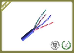 Quality Pure Copper Cat5e UTP Cable For Network , 24awg Unshielded Twisted Pair Cable wholesale