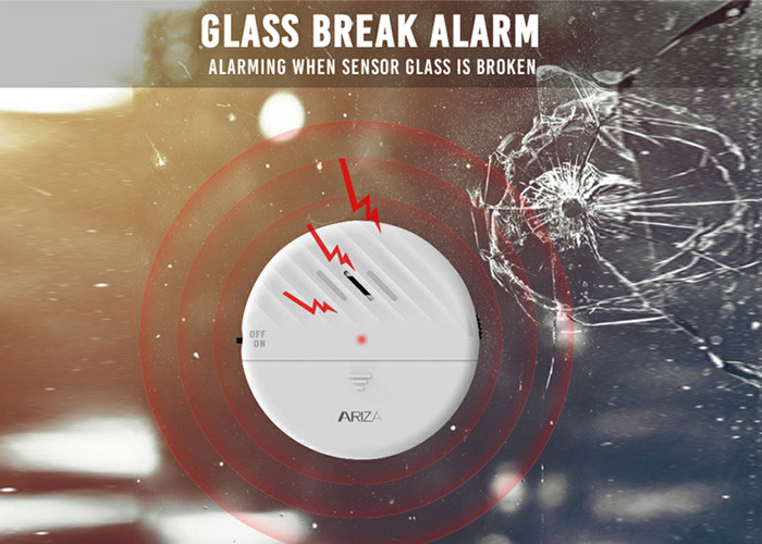 Window Alarm 125dB Loud Ultra-Slim Anti-Theft Alarm for Door and Window Glass Break Vibration Sensor Alert