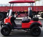 Red color 2 Seater Electric Off-Road Golf Cart High Power 12'' Tires 4kw Motor