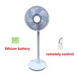 Household DC Solar Power Standing Fans 12v 16 Inch Plastic Material