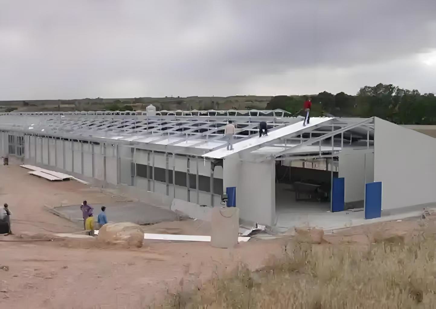 Poultry Steel Frame Prefab House Automatic Broiler Chicken Farming Equipment