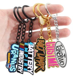 Quality Custom Enamel Metal Keychains Monogrammed Die Casting 2d/3D wholesale