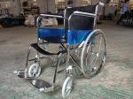 Surgical Care Folding Steel Wheelchair With Solid Castor