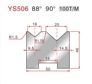 Quality LS506 Polishing CNC Press Brake 2V Die 42 Crmo For bending machine wholesale