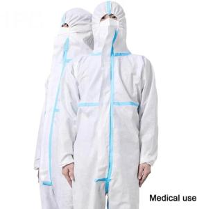 Quality Flexible Black Disposable Surgeon Gown , Chemical Protective Coverall SMS Fabric wholesale
