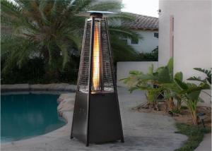 Quality 2270mmH silver stainless steel outside bullet gas patio heater wholesale