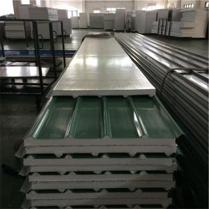 Quality silver paper eps sandwich roof panel 840-30-0.376mm with green for house wholesale