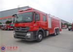 6x4 Drive Six Seats Mercedes-benz Chassis Foam Firefighting Vehicle 90L/s Flow