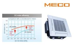 Quality Four way cassette fan coil unit 4TR capacity 1600CFM, build in water pump and electrical box water fan coil unit wholesale