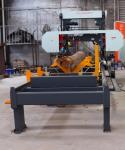 Hydraulic Wood Cutting Portable Sawmill Horizontal Band Saw Mill with automatic