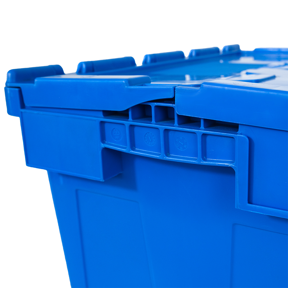 Customized Logo PP Solid Box Shipping Stackable Nestable Plastic Container for Storage