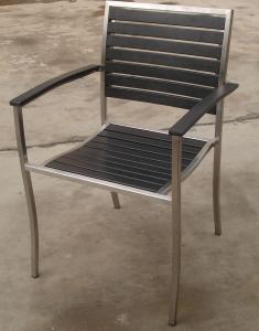 Quality China LFurniture Metal Frame Chair with Wooden Strips-1 wholesale