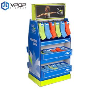 Quality 100% Recyclable Cardboard Product Displays Easy Assembly For Hooking Socks wholesale
