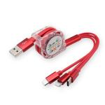 Universal Retractable Usb Charging Cable , Retractable Micro Usb Cable