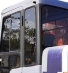 4457176 HITACHI Excavator Glass Cab Window Left Door Lower Position NO.3