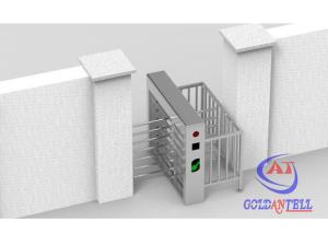 China Public Toilets Bi Directional SUS304 Full Height Turnstiles Coins Operated on sale
