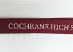 Fashionable Red Color White Logo Heat Transfer Lanyard For Hanging Bottle