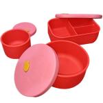 Food Grade Silicone Lunch Box Microwave Heating Preservation Box Compartment