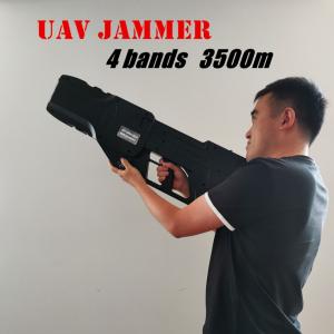 Quality Gun Shape Portable Drone Jammer 1.5km Jamming Distance wholesale