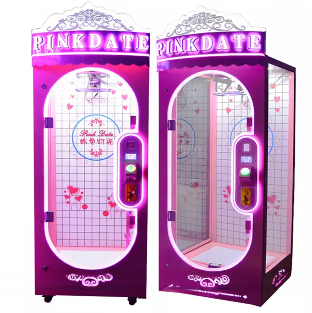 Commercial Transparent Glass Gift Prize Claw Stuffed Toys Crane Arcade Machine For Mall