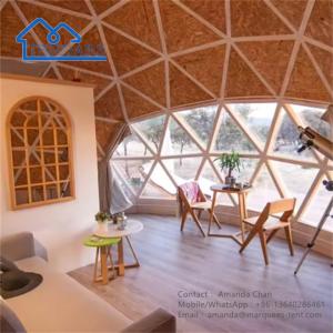 Quality Waterproof Eco Hotel Prefab Geodesic Dome Tent House Desert Tent For Camping wholesale