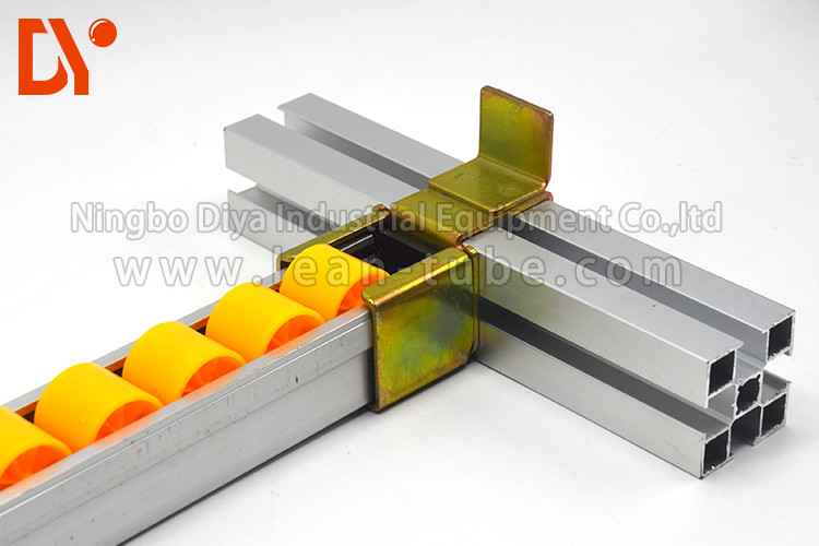 Sheet Metal Silding Plastic Roller Track Customized Size For Industrial Storage
