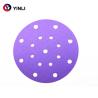 Buy cheap 8 Holes Round Purple 125mm Sanding Discs 240 Grit For Car Body And Putty from wholesalers
