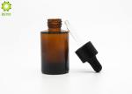 Amber Glass Empty Essential Oil Bottles CBD Oil Bottle With Dropper Cap