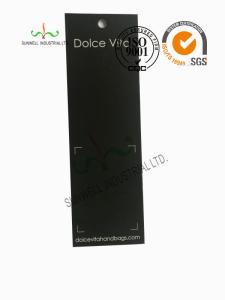 Quality 400gsm Coated Art Paper Custom Jewelry Hang Tags Matte / Glossy Lamination wholesale