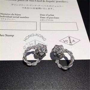 Quality Luxury jewe factory Rose Earrings 18k gold white gold yellow gold rose gold diamond Earrings wholesale