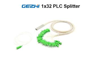 Quality EPON 1x32 Optical Cable PLC Splitter 1 Meter With Stainless Steel Tube wholesale