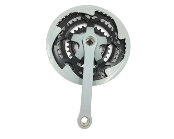 Hot sale Gary color mountain bicycle chain wheel and crank. 3 speed Mountain