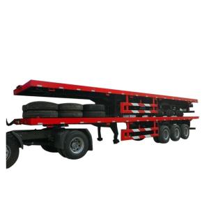 Quality Flatbe Container Transport Trailer Chassis 40 ton ,60ton, wholesale