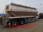 Plastic Granular Transport Semi Trailer 33m3 Middle Density Bulk