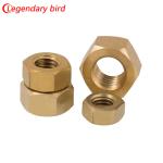 DIN 934 M3 M4 Hex Brass Copper Insert Thread Drive Locking Nut