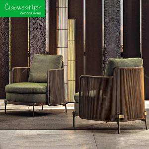 Quality Modern Minimalist Style Hotel Garden Rattan Outdoor Sofa Set Waterproof Cushioned Seating and Upholstered Upholstery wholesale