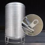 304 Stainless Steel Cylindrical Water Storage Tanks For Household Rooftop