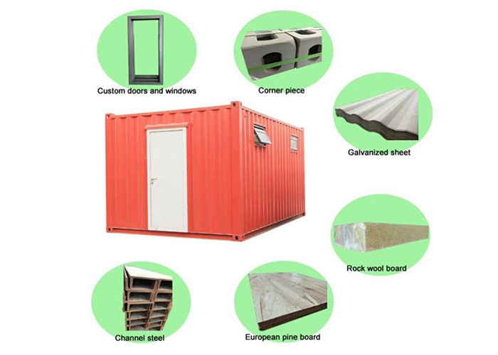 Topshaw Casas Prefabricadas Prefab Houses 20ft 40ft Solar Modified Shipping Container