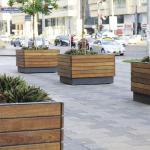 Powder Coated 1030L*1030W*1000H Mm Garden Metal Flower Pots