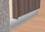 Kitchen Brushed Aluminium Skirting Aluminum Plinth Skirting Board