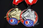 Baseball 3D Effect Metal Sports Award Medals Antique Gold / Silver Plating