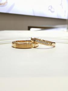 Quality Shining Dominating Women14 Men19 Couple Rings Rose Gold wholesale