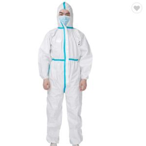 Quality Medical Disposable Isolation Gown Breathable With Knitted Cuff / Elastic Cuff wholesale