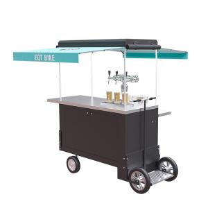Quality Load 300KG Disc Brake Stainless Steel Vending Beer Cart wholesale