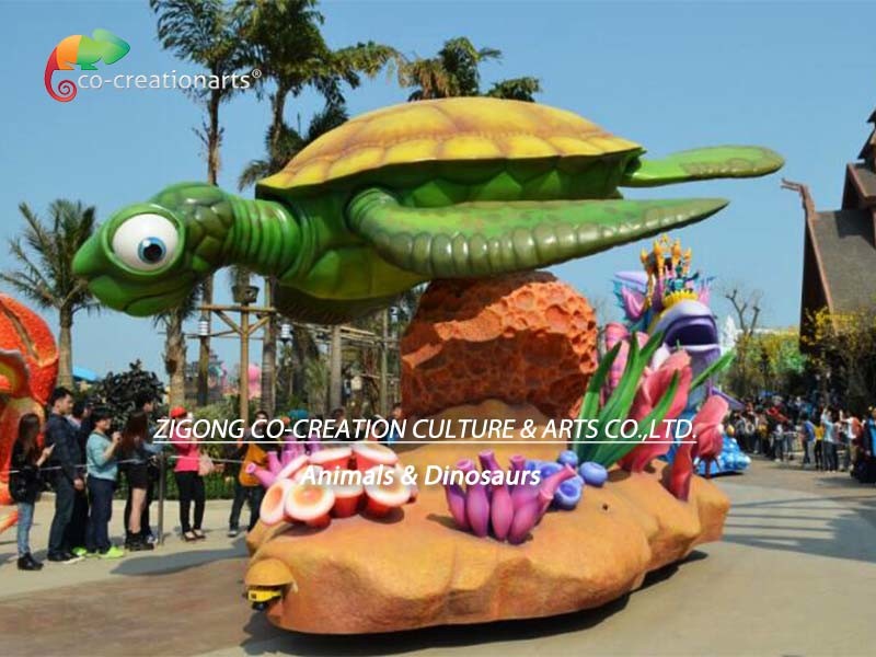 Festival Celebrating Chelonia Funny Animal Parade Floats Wear Resistance